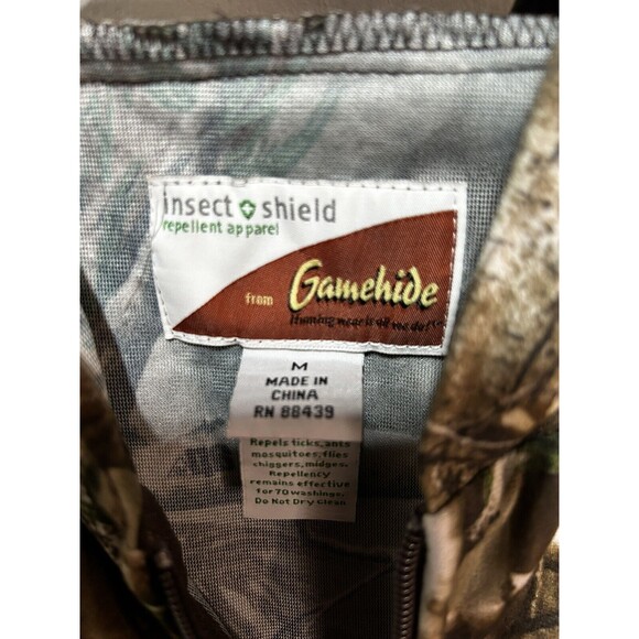 GameHide Insect Shield Hunting Outfit Hoodie Pants Mossy Oak Camo Youth Medium - Picture 4 of 16